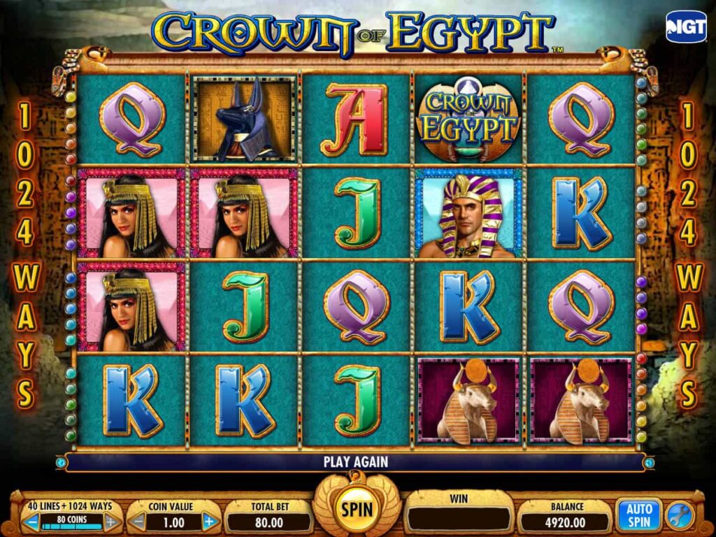 Crown Of Egypt Slot Machine Gioco Gratis Demo Igt